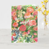 rozen voor de beste moeder ooit! kaart (Gele Bloem)