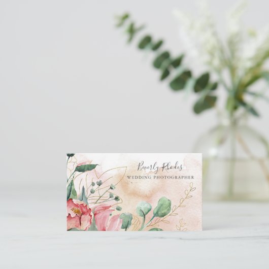 Rozen voor de Waterverf van kmo's Visitekaartje (Staand voorkant)