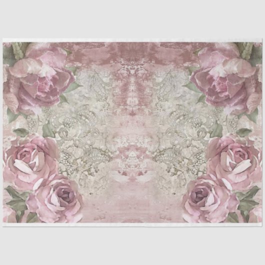 rozen voor decoupage serie ontwerp 19 tissuepapier (Voorkant)