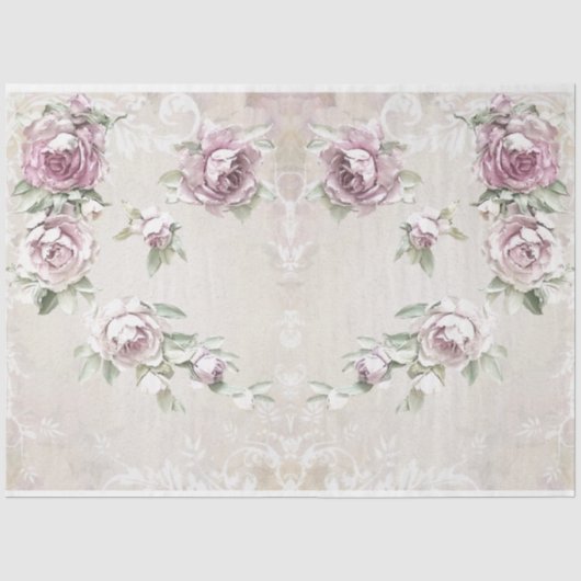 rozen voor decoupage serie ontwerp 24 tissuepapier (Voorkant)