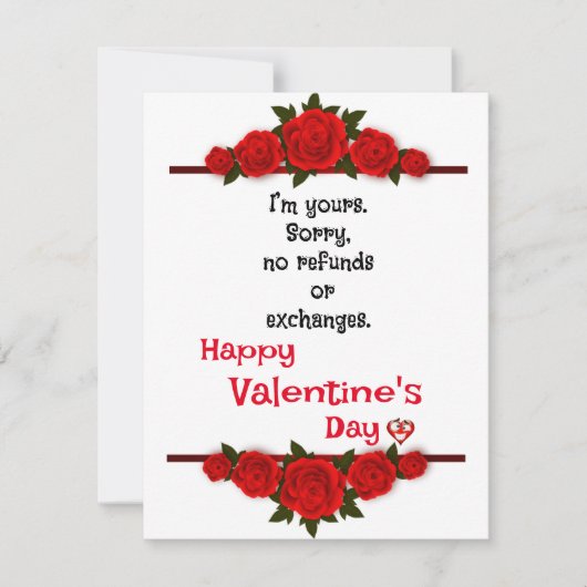 rozen voor geliefde kaart (Voorkant)