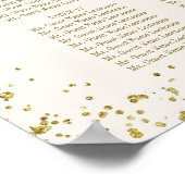 Rozen voor gouden en roze Waterverven Poster (Hoek)