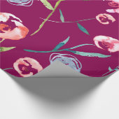 Rozen voor handmatige Waterverf Cadeaupapier (Hoek)