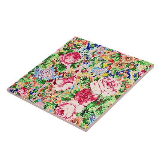 Rozen voor het schilderen van kleur tegeltje (Zijkant)
