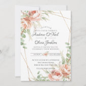 Rozen voor het uitnodigen van bruiloft kaart (Voorkant)