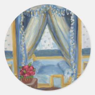 Rozen voor Josephine: Fontainebleau Chateau Ronde Sticker