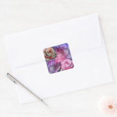 Rozen voor jou, mam! vierkante sticker (Envelop)