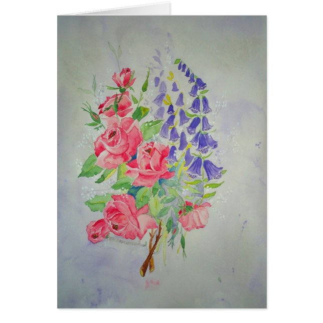 Rozen voor kaartjes en Digitalis (Voorkant)