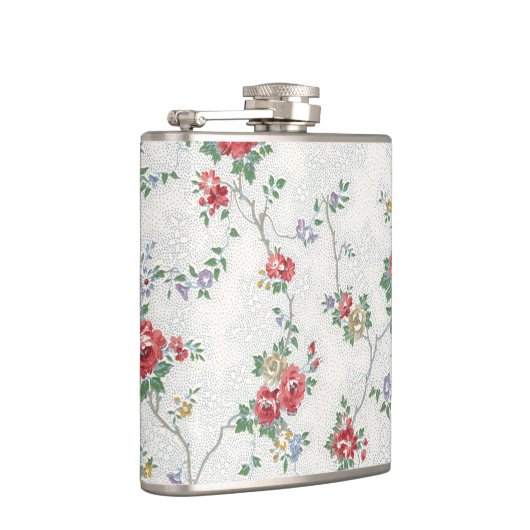   Rozen voor koraalmeisjes Heupfles (Rechts)