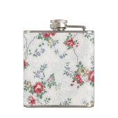 Rozen voor koraalmeisjes Heupfles (Achterkant)