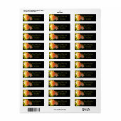 Rozen voor landdoorsnede etiket (Full Sheet)