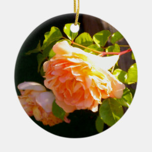 Rozen voor landdoorsnede keramisch ornament