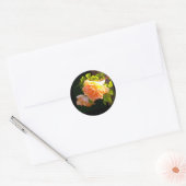 Rozen voor landdoorsnede ronde sticker (Envelop)