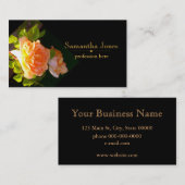 Rozen voor landdoorsnede visitekaartje (Voorkant / Achterkant)