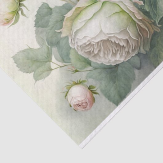 Rozen voor lentekool tissuepapier (Detail)