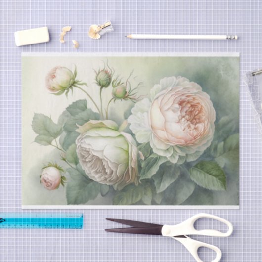 Rozen voor lentekool tissuepapier (Craft)