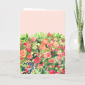Rozen voor mam, platte Kaart (Achterkant)