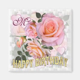 Rozen voor mijn liefde ~ Birthday Magnet