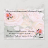 Rozen voor mijn liefde ~ Briefkaart # 2 (Achterkant)