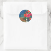Rozen voor mijn liefde ronde sticker (Tas)