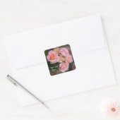 Rozen voor mijn Liefde ~ Vierkante Stickers (Envelop)