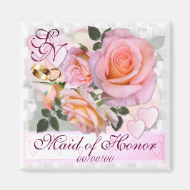 Rozen voor mijn liefde ~ Wedding Favor Magnet