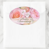 Rozen voor mijn liefdes! ~ Ovale stickers (Tas)