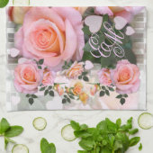 Rozen voor mijn liefdesoord ~ keukenhanddoek # 2 (Gevouwen)