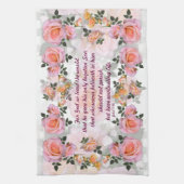 Rozen voor mijn liefdesoord ~ keukenhanddoek # 3 (Verticaal)