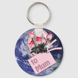 Rozen voor moeder op Moederdag Sleutelhanger