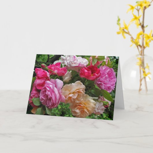 Rozen voor Moederdag Kaart (Gele Bloem)