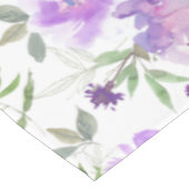 Rozen voor Paarse Floral Waterverf Design Tableclo Tafelkleed (Gekanteld)