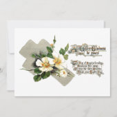 Rozen voor  paaskruis en honden feestdagenkaart (Voorkant)