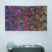 Rozen voor regenboogstralen met wervelingen Spandoek (Beurs)