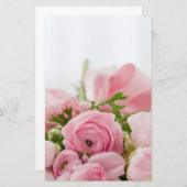 Rozen voor roze bruiloft briefpapier (Voorkant / Achterkant)