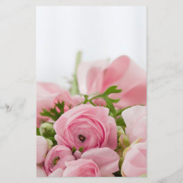 Rozen voor roze bruiloft briefpapier
