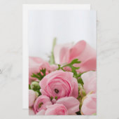 Rozen voor roze bruiloft briefpapier (Voorkant / Achterkant)