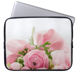 Rozen voor roze bruiloft laptop sleeve