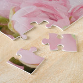 Rozen voor roze bruiloft legpuzzel (Zijkant)