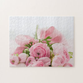 Rozen voor roze bruiloft legpuzzel