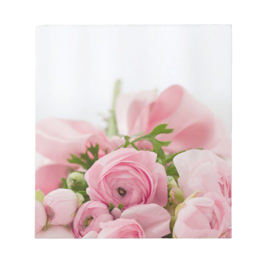 Rozen voor roze bruiloft notitieblok (Voorkant)