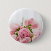 Rozen voor roze bruiloft ronde button 5,7 cm (Voorkant)