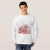 Rozen voor roze bruiloft t-shirt (Voorkant volledig)
