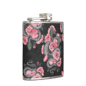 Rozen voor slangen en perziken heupfles (Rechts)