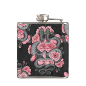 Rozen voor slangen en perziken heupfles (Achterkant)