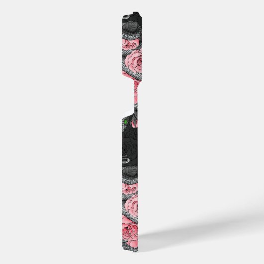 Rozen voor slangen en perziken iPhone hoesje (Rechterkant)