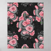 Rozen voor slangen en perziken poster (Voorkant)