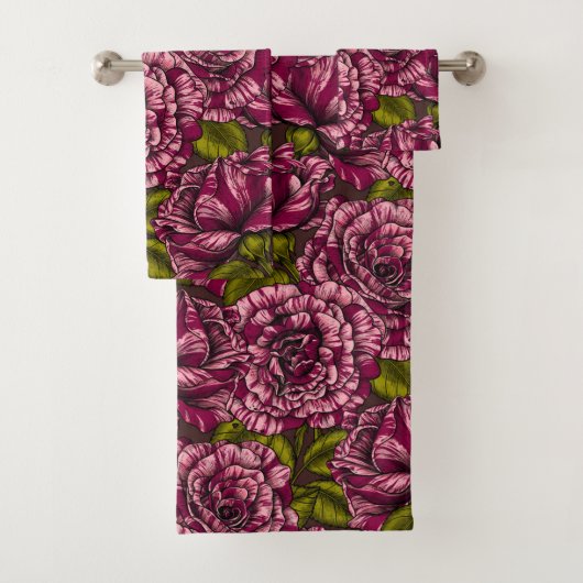 Rozen voor u bad handdoek (Insitu)