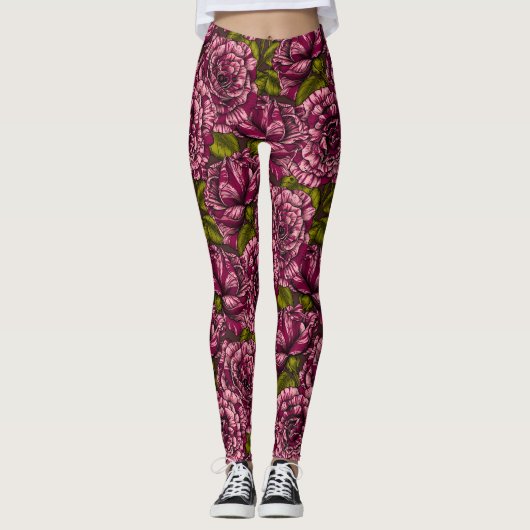 Rozen voor u leggings (Voorkant)
