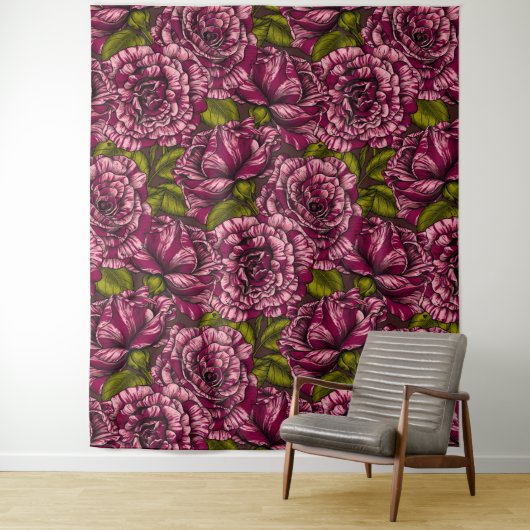 Rozen voor u wandkleed (In situ)